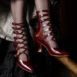 Cleo Edwardian Boots Wide (Black)