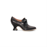 Pompadour Leather 18th Century Shoes (Black)