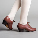 Claire 1940s Oxfords (Brown)
