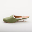 Sophie 18th Century Leather Mules (Green)(1760-1790)